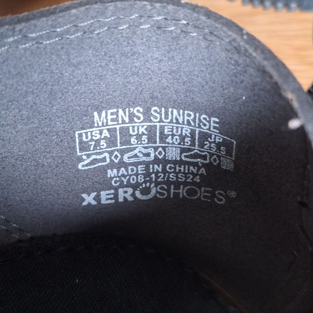 Xero Shoes Sunrise Loafers Men 7.5 Gray Canvas Slip On Minimalist Barefoot - Picture 8 of 13